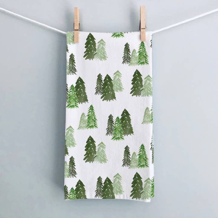Gert & Co - Wholesale Tea Towel - Forest Trees Kitchen Towel | Cabin Tea Towel2