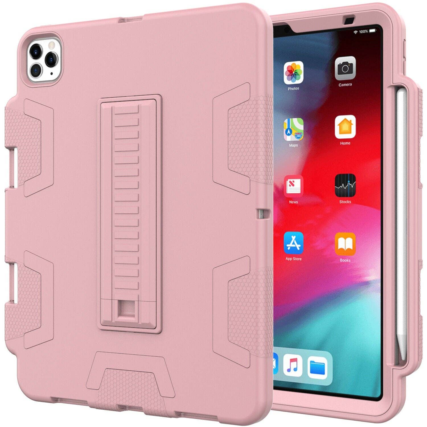 AICase - Wholesale Laptop/Tablet Case - Men's - iPad Pro 11 Inch Hybrid Rubber Shockproof Heavy Duty Stand Cover2