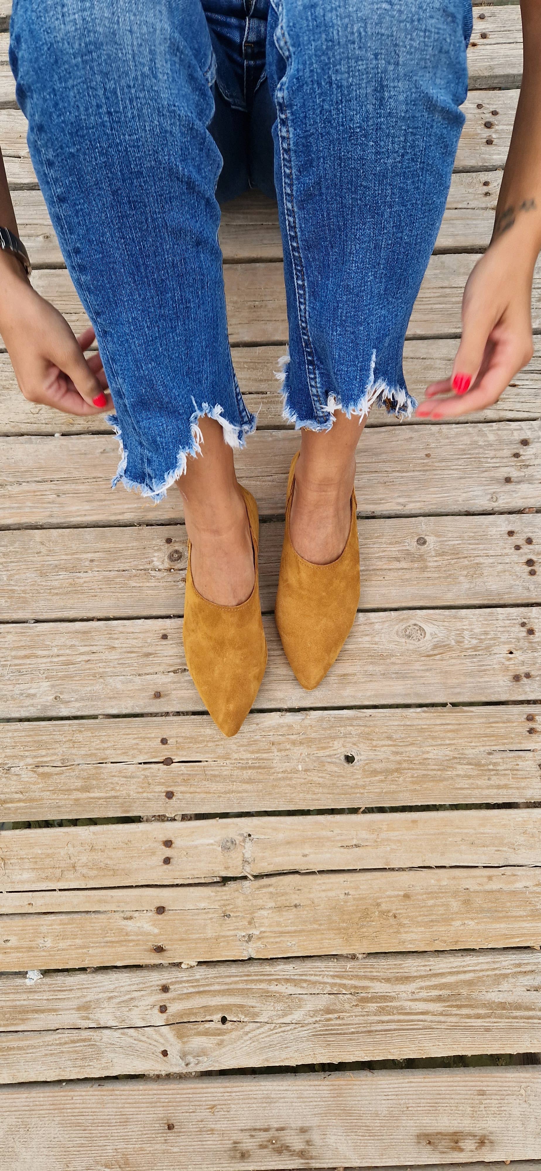 Madammeshushu - Wholesale Mules - Women's - Suede Leather mules for Women, leather loafers, Women5