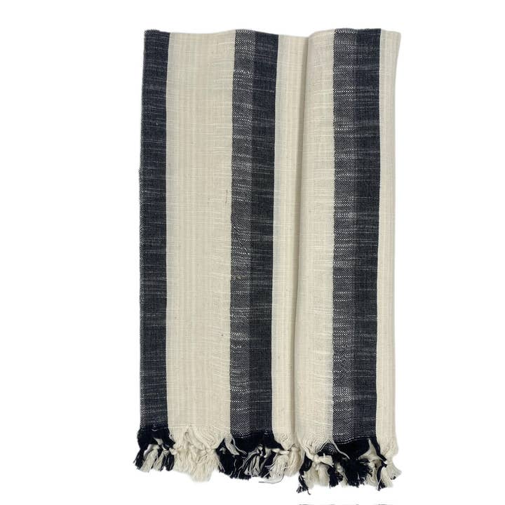 Pestemal nero grezzo per la vendita all'ingrosso da parte di ABRACOLORS