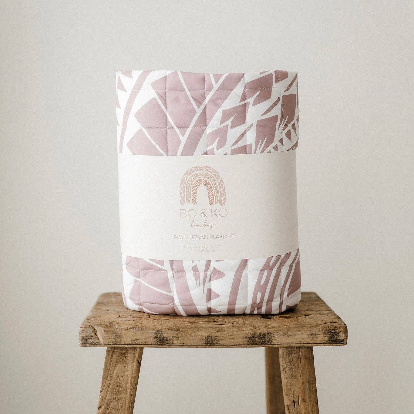 BO & KO - Wholesale Play mat – Kids & baby - Pacific Island Inspired Playmat I Mauve6