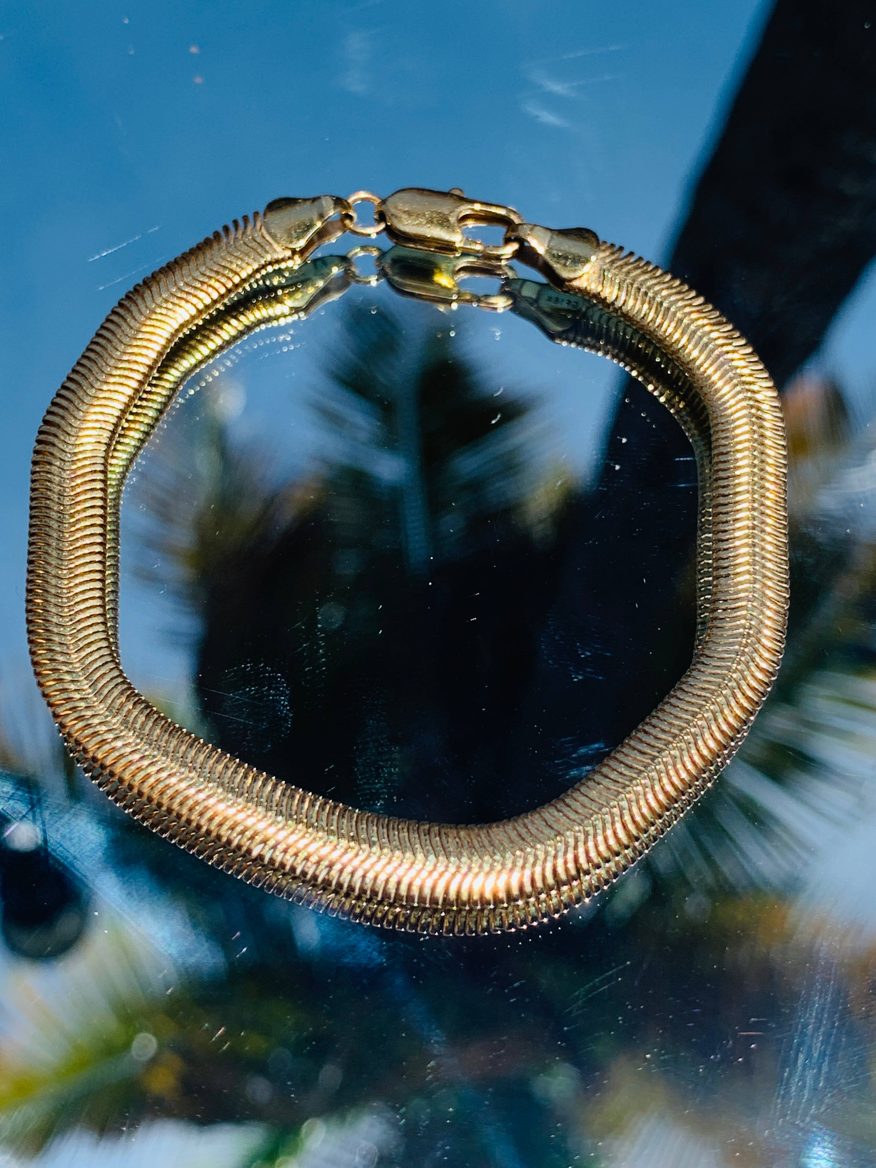 Mali Beads - Wholesale Link & Chain Bracelet - Gold Filled Chunky Herringbone Bracelet – Bold Minimalist Jewelry3