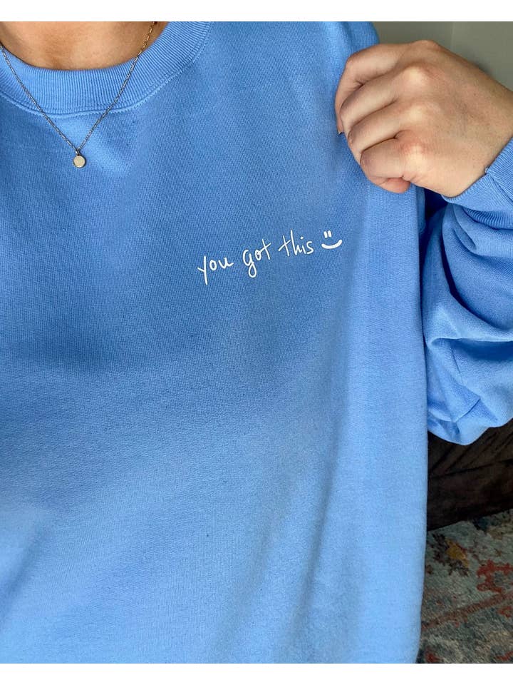 Rad Vibes Only - Wholesale Graphic Sweatshirt - Women's - Take A Deep Breath Crewneck1