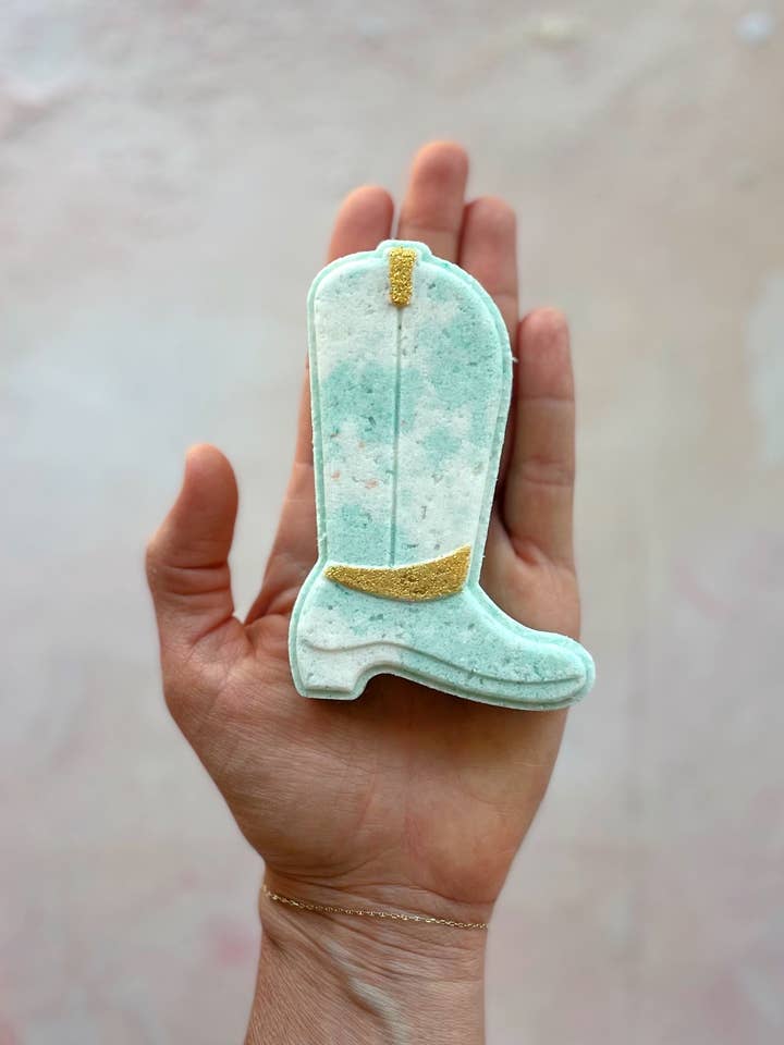 Cowboy Boot Bath Bomb for wholesale by The Sister Made