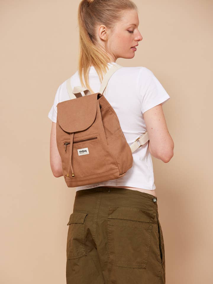 Eliot Cinnamon Mini Backpack for wholesale by Hindbag