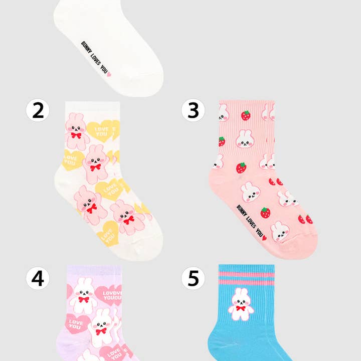 7DAYSSOCKS - Wholesale Socks - Women's - Women's Crew Bunny Set Socks5
