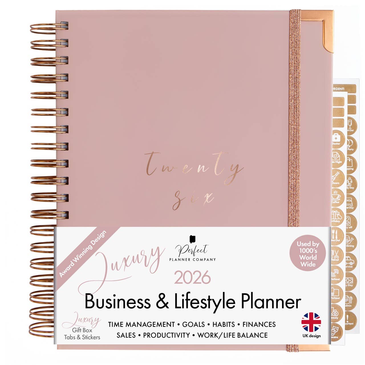 Perfect Planner Company - Wholesale Planner - 2026 Luxury Business Planner - Dusky Pink3