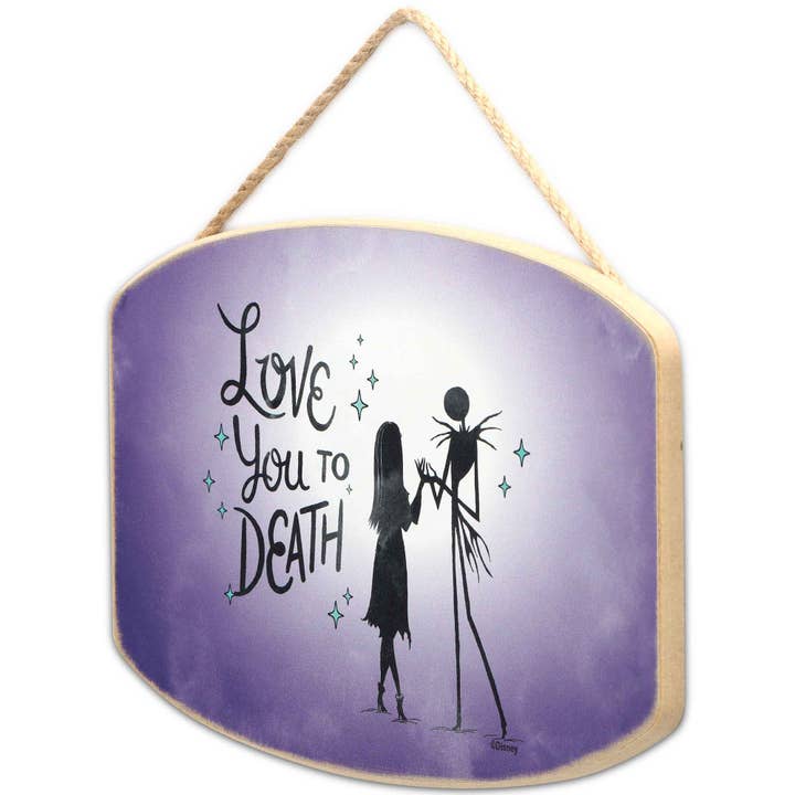 Open Road Brands, LLC - Wholesale Sign - The Nightmare Before Christmas Love You to Death Wall Decor