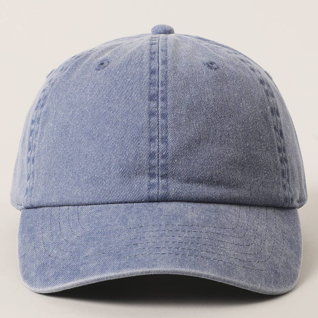 Fashion City - Wholesale Baseball Cap - Women's - Pastel Tone Pigment Dyed Cotton Baseball Dad Cap0