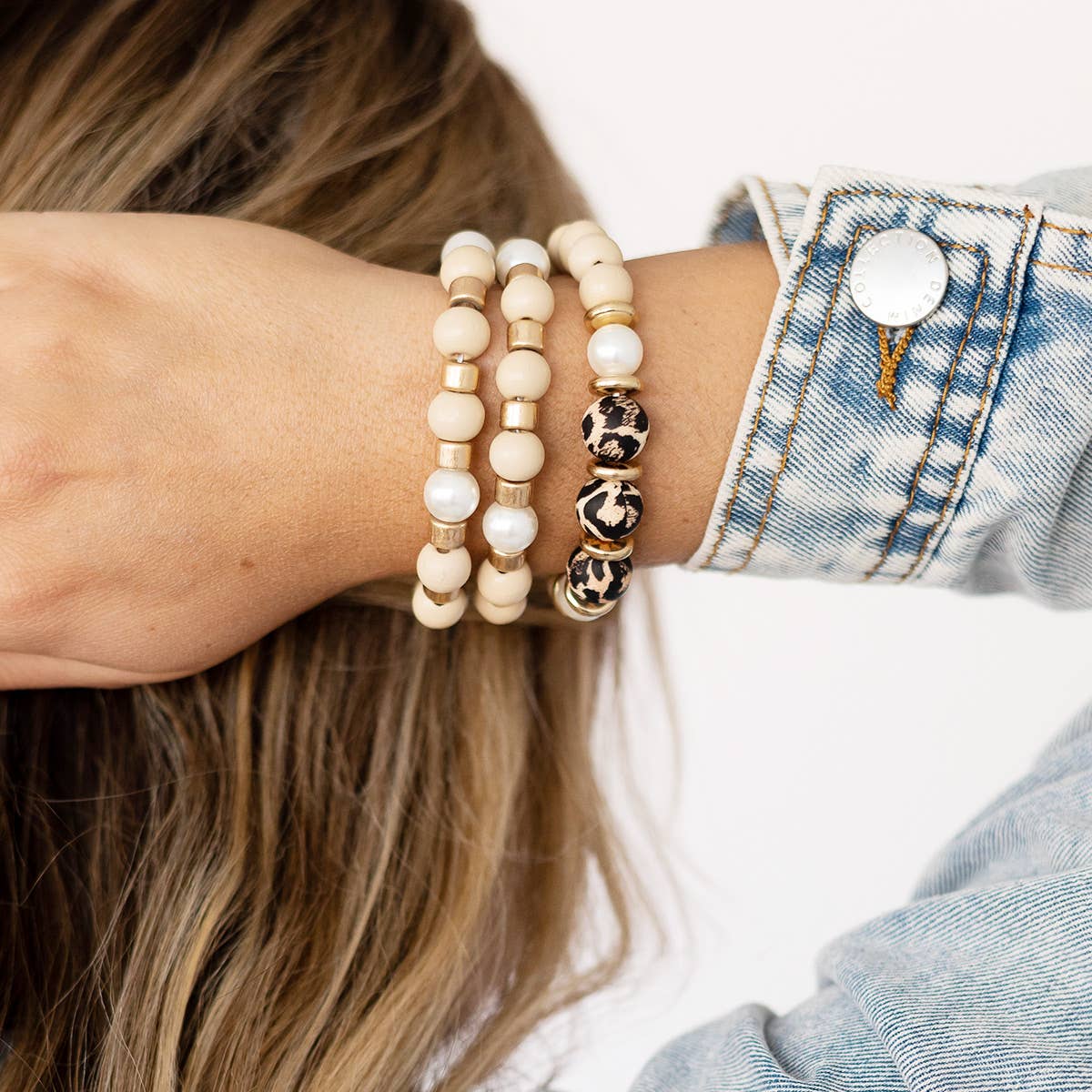 Viv&Lou - Wholesale Jewelry Set - Natural Laney Bracelet1