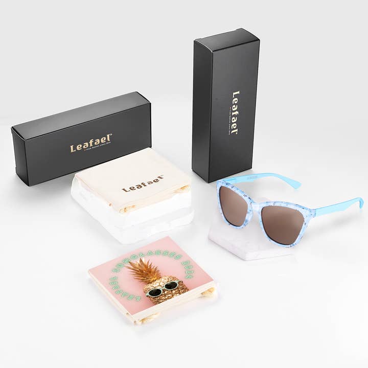 Leafael LLC - Wholesale Sunglasses - Women's - Sunglasses Womens Trendy Retro Floral Design | Polarized Lens UV400 Protection | Classic Cat Eye Frame | Casual & Active Wear11