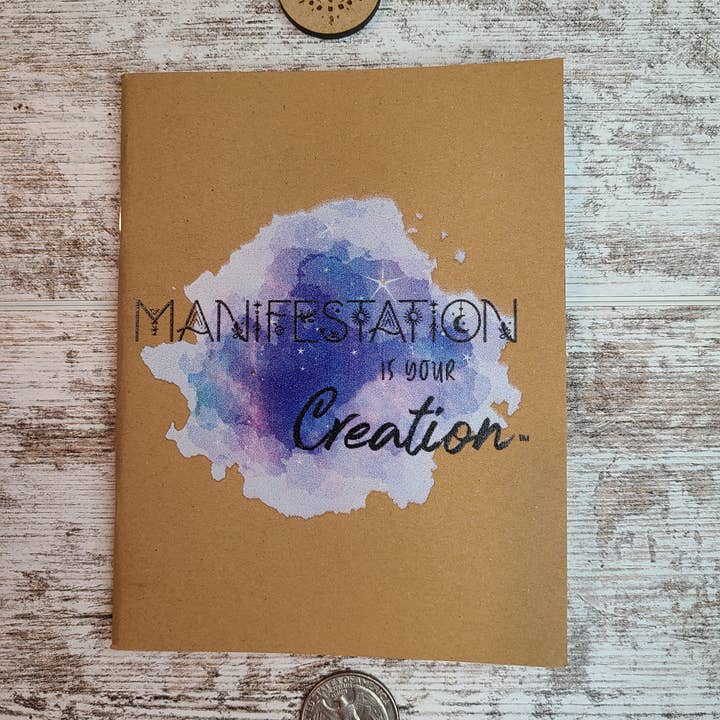 Galaxy Manifestation is Your Creation Journal Notebook for wholesale by Elemental Elements LLC
