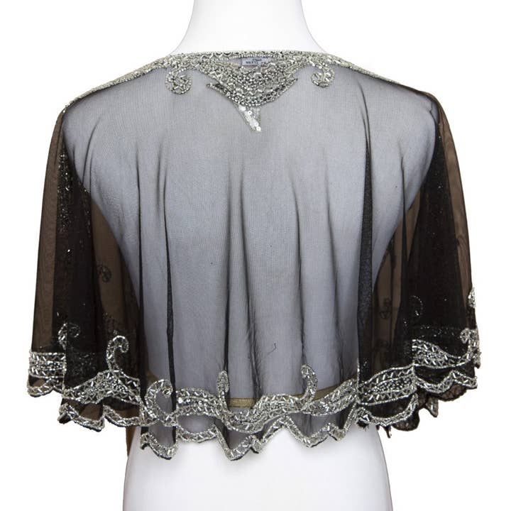 Western Fashion - Wholesale Cape - Women's - 8906 - Beaded Flapper Cape8