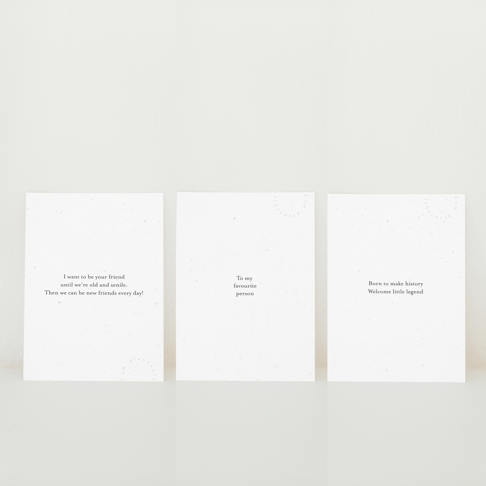 Axel & Ash - Wholesale Everyday Greeting Card - PLANTABLE Greeting Card || SENILE - 6Pack6