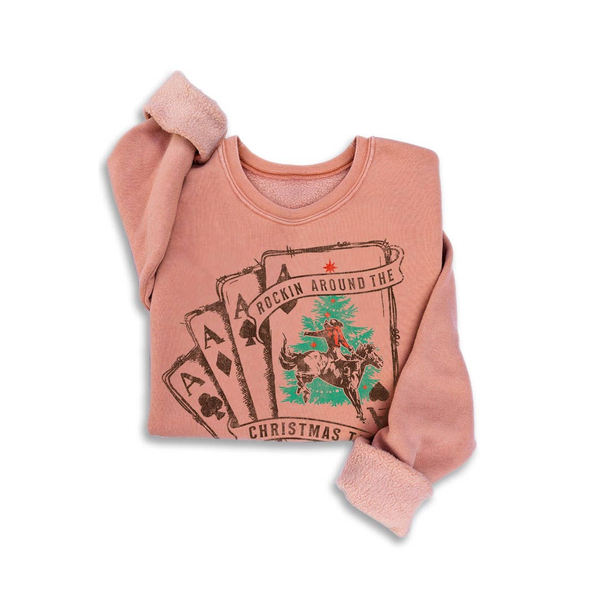 HRTandLUV - Wholesale Sweatshirt - Women's - ROCKIN AROUND THE CHRISTMAS TREE MINERAL SWEATSHIRTS3