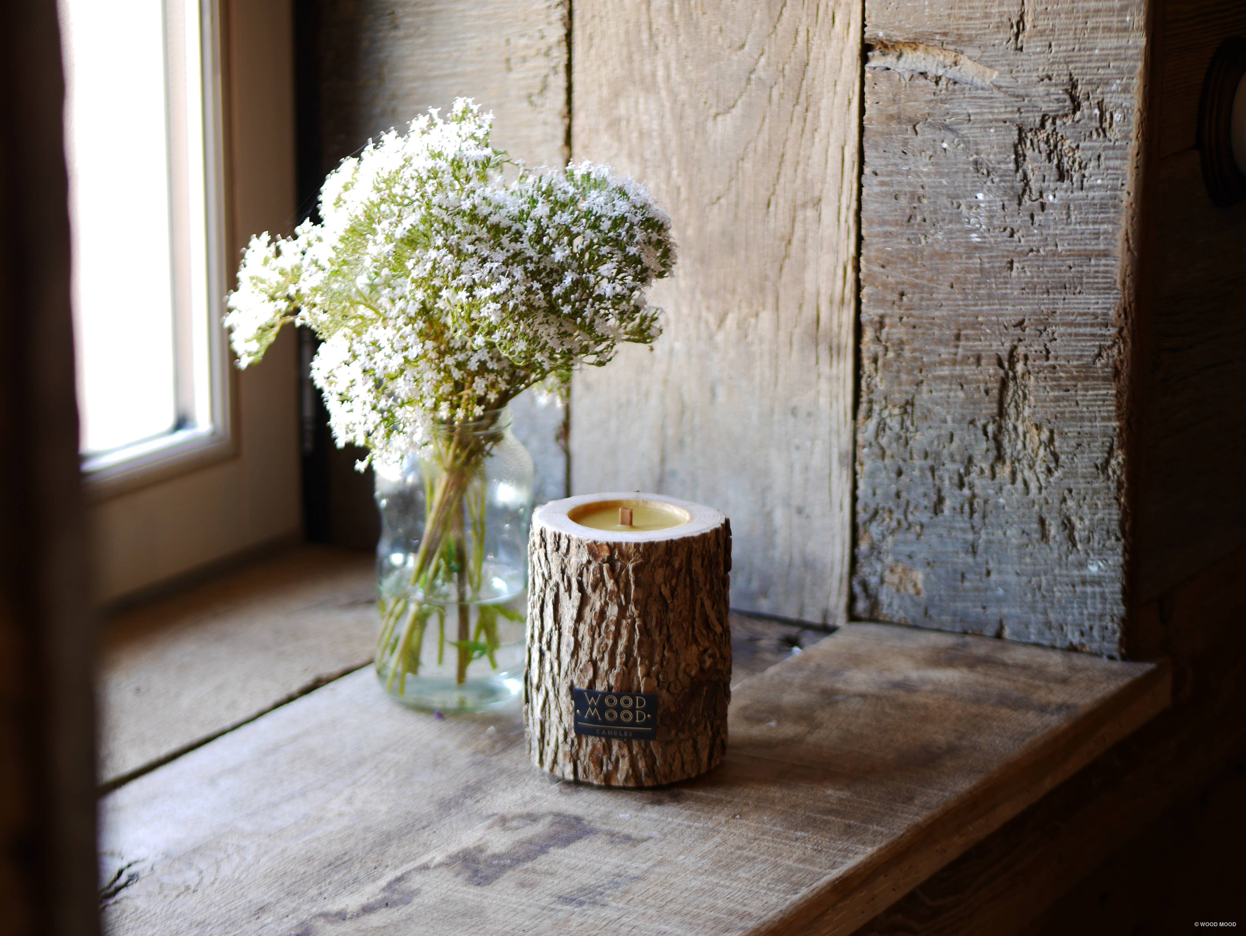 WOOD MOOD - Vendita all'ingrosso Candela in vasetto - Rocky Original | candela riutilizzabile con olio essenziale di pino6