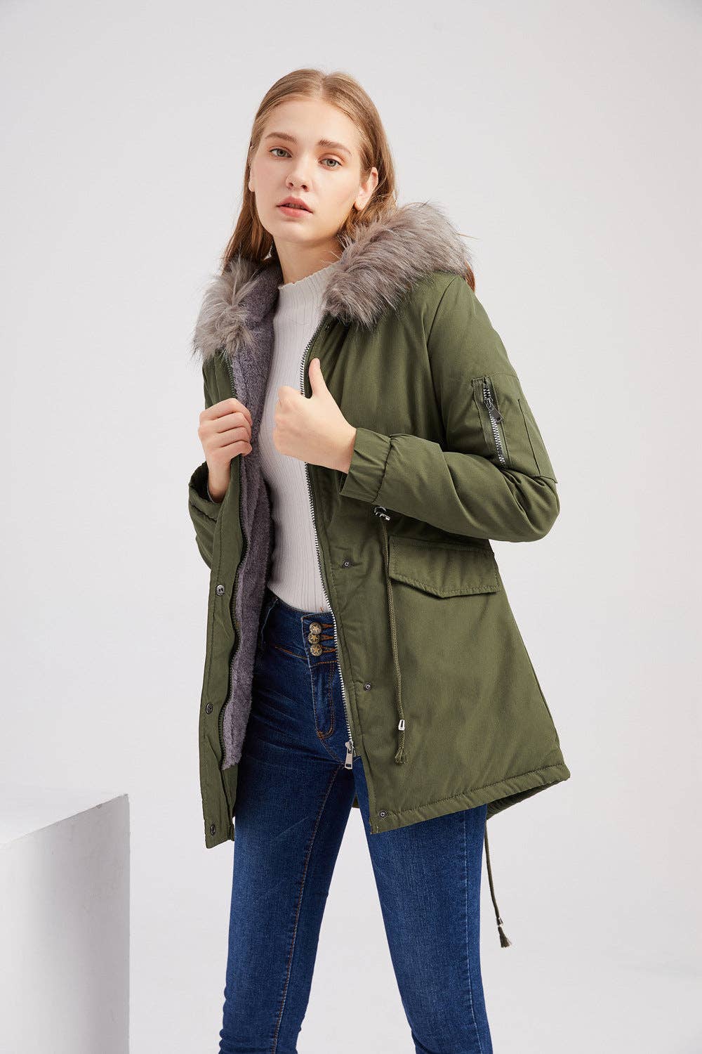 Marayn - Wholesale Coat - Women's - Warm Hooded MidLength Padded Parka Coat  Winter 202553