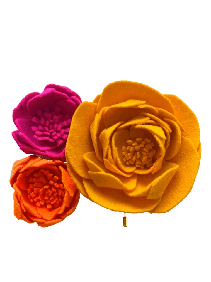 The Peony Brooch for wholesale by SteMargScot