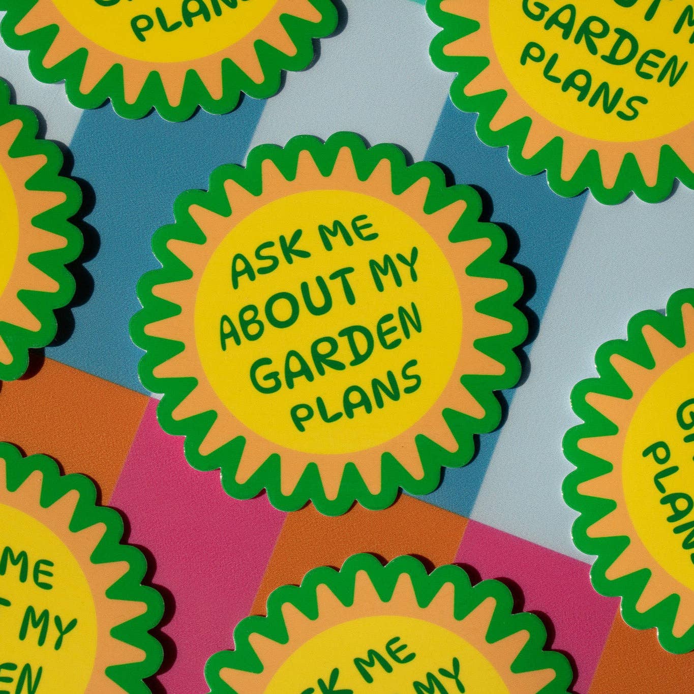 Doctor Scribble – wholesale Klistermärke – Fråga mig om mina trädgårdsplaner Vinylklistermärke2