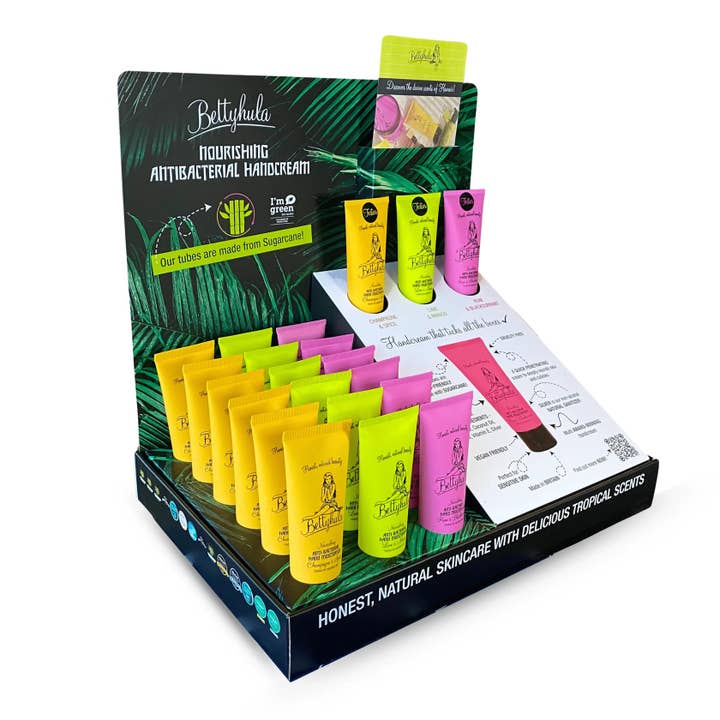 BettyHula – Engroshandel Håndcreme/lotion – • NY CDU Counter Display Unit håndcreme pakke