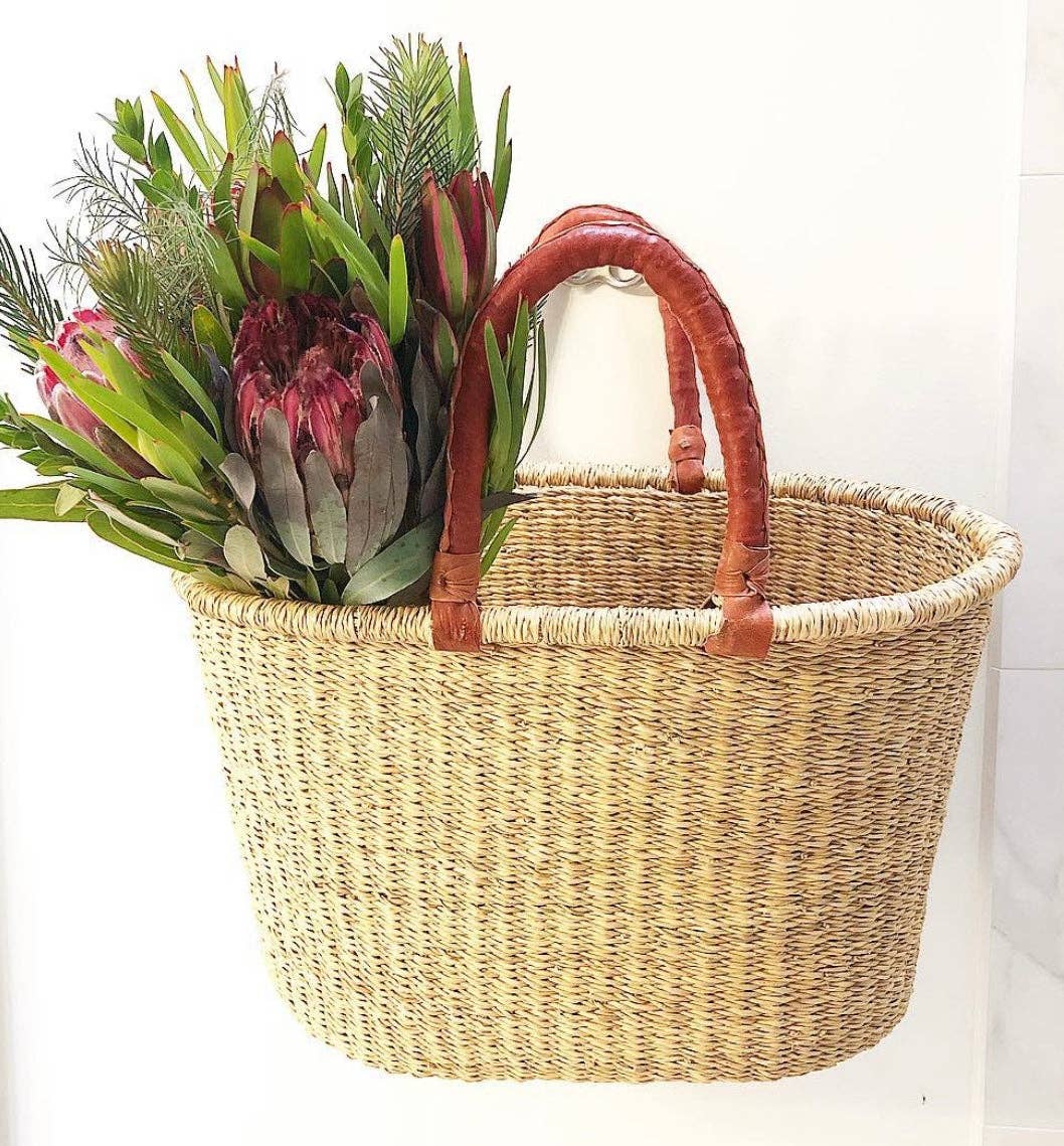 The African Home Goods - Wholesale Basket - African Basket | Oval Bolga Ghana Basket Dye Free6