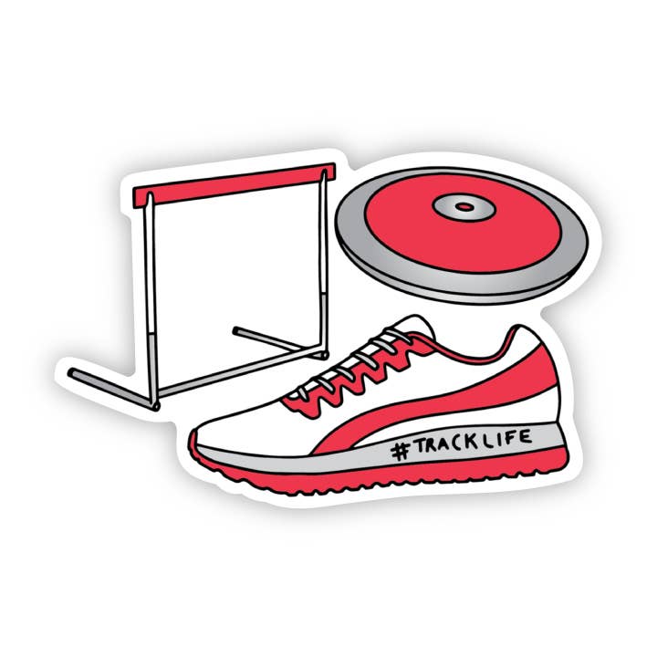 Track and Field Sticker for wholesale by Big Moods