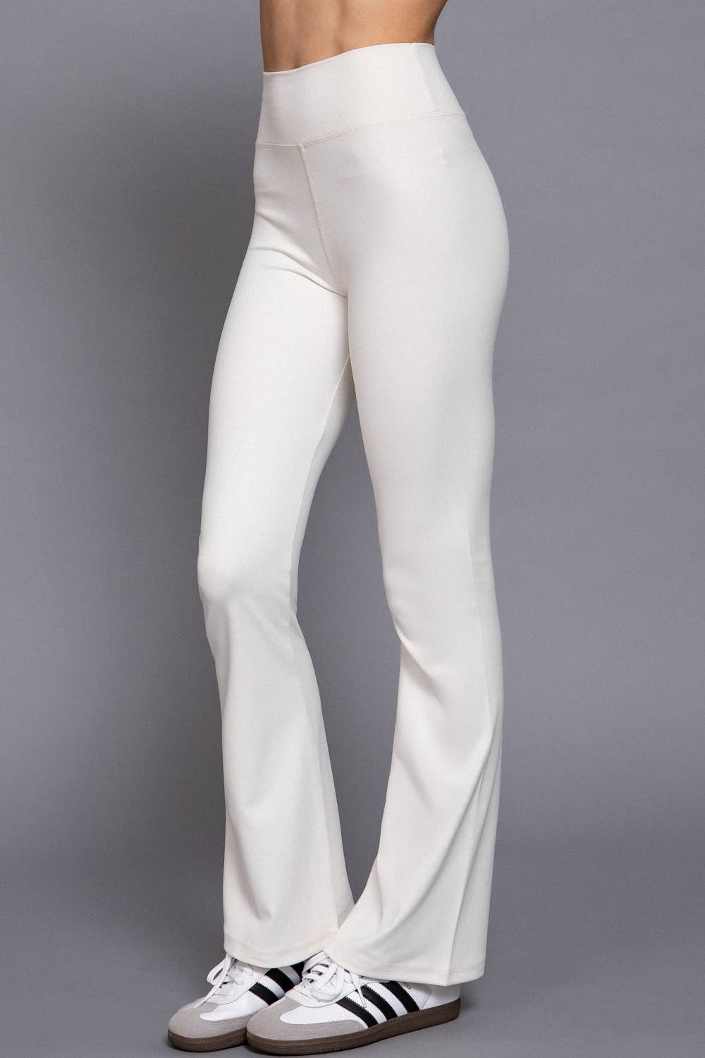 Active Basic | Active USA - Wholesale Athletic Pants - Women's - Waist Band Flare Stretch Workout Long Pants41