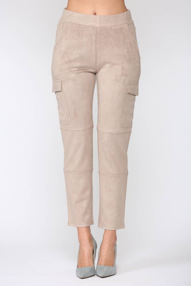 Joh Apparel - Wholesale Pants - Women's - Amber Stretch Suede Cargo Pant6