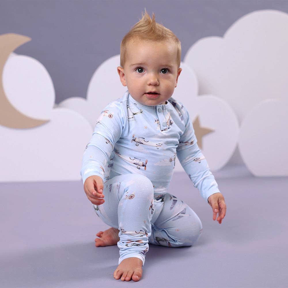 Snuggle Hunny - Wholesale Jumpsuit - Baby - Taking Flight Organic Growsuit9