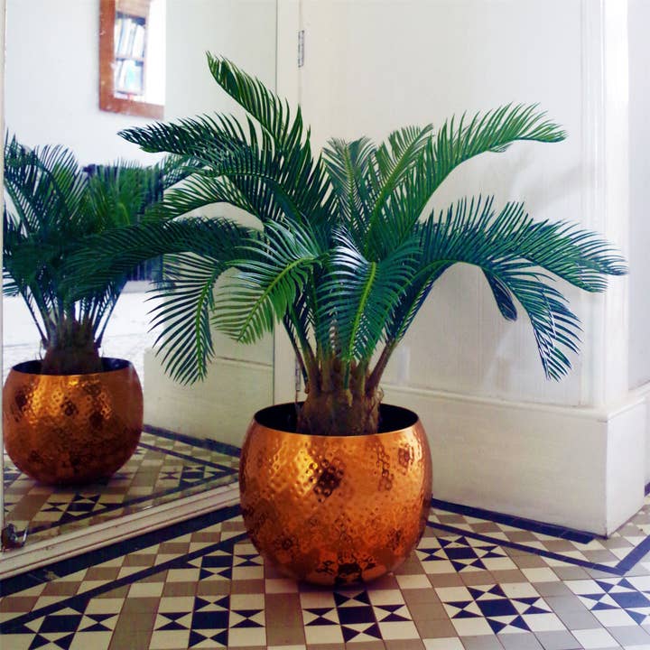 Large Artificial Palm Tree 80cm Cycas Plant UK for wholesale by Leaf Design UK LTD