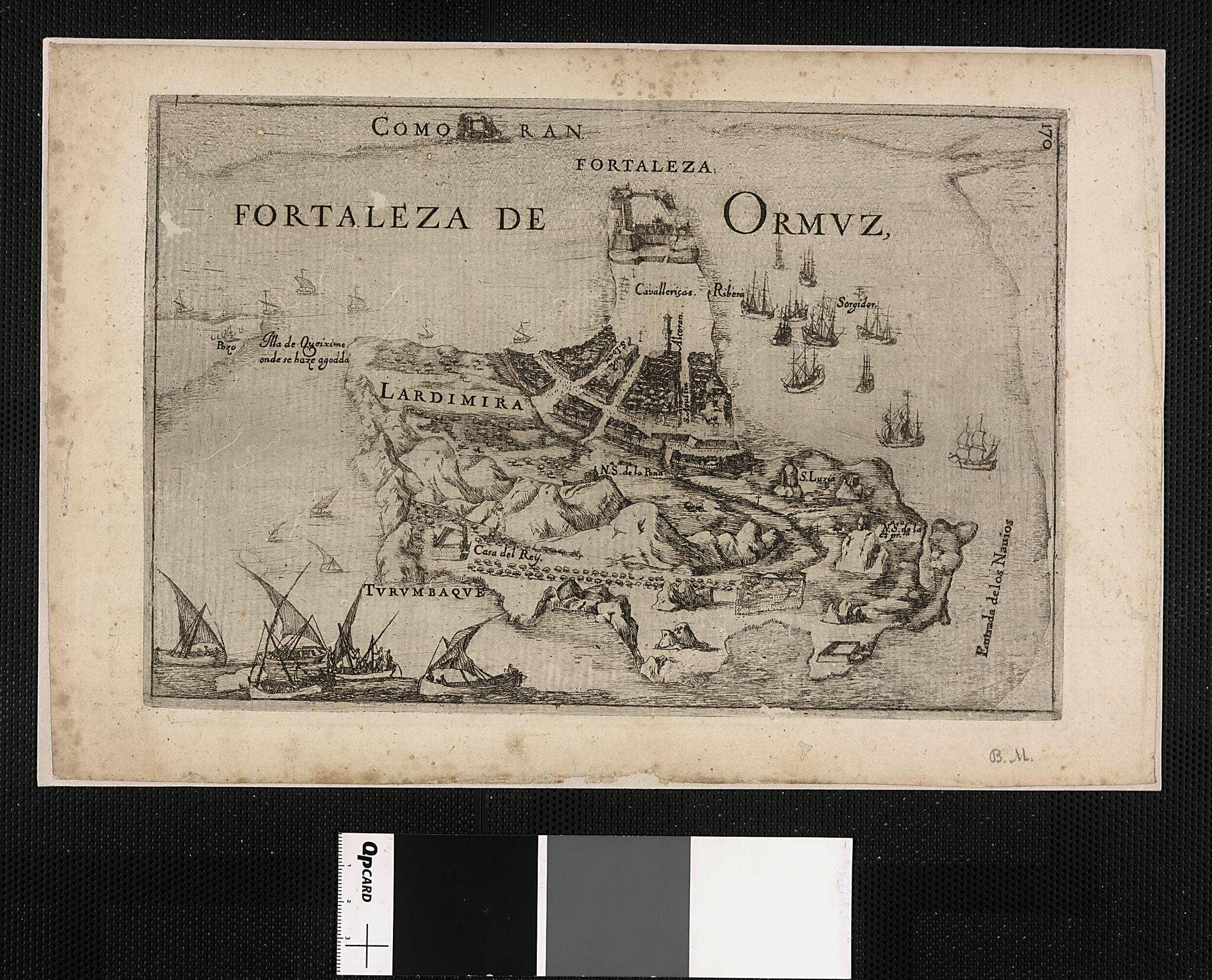 Relic Map Co. - Wholesale Map - Fortress of Ormuz: Plans of Plazas and Forts of Portuguese Possessions In Asia and Africa. (Fortaleza De Ormuz) 16000