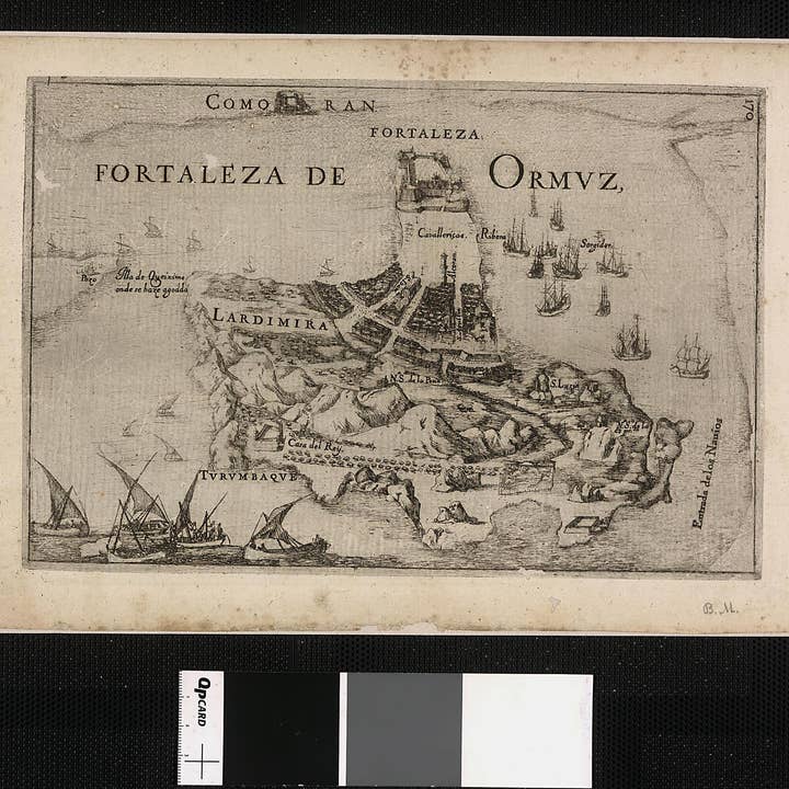 Relic Map Co. - Wholesale Map - Fortress of Ormuz: Plans of Plazas and Forts of Portuguese Possessions In Asia and Africa. (Fortaleza De Ormuz) 1600