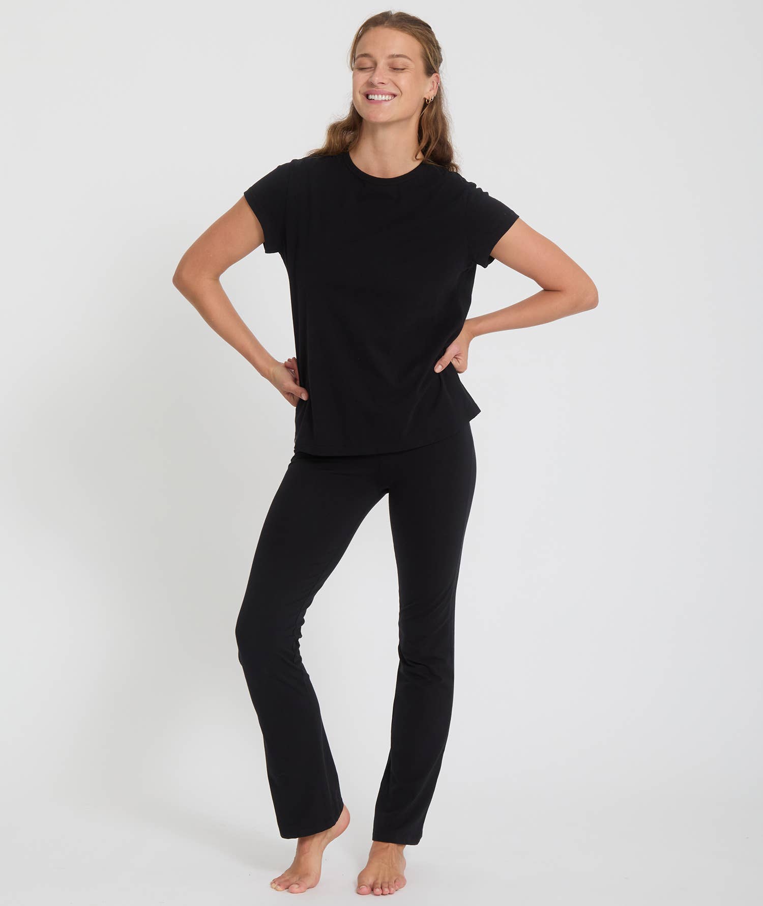 Yoga Searcher - Venta al por mayor Camiseta serigrafiada - Mujer - Camiseta de algodón orgánico con logo NAMASTE5