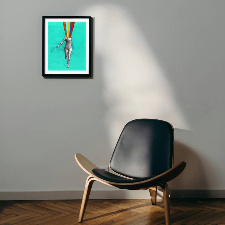 Keemo Gallery - Wholesale Art Print - Rainbow Colorful Signed Unique Figure Art Print LGBTQ Pride8