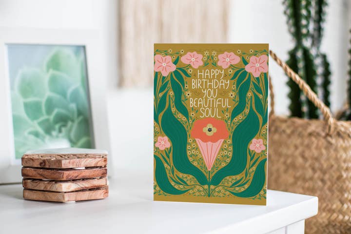 Gingiber - Wholesale Birthday card - Birthday Soul Greeting Card1