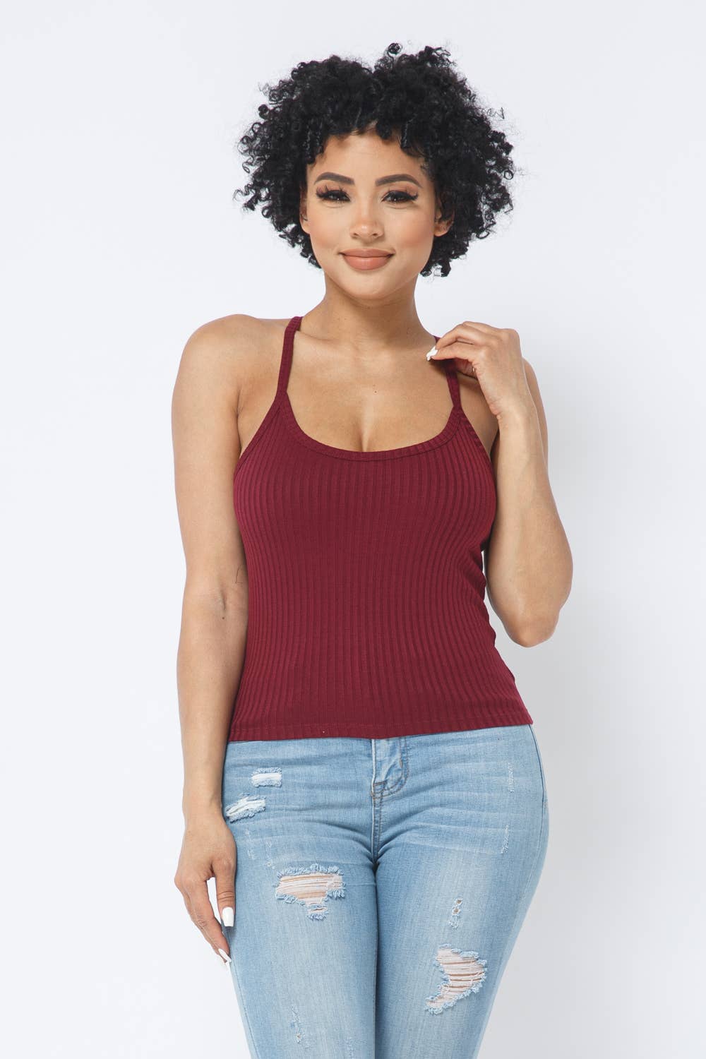 Julia by LoveJ - Wholesale Tank Top - Women's - Rib Racer Back Sleeveless Tank Top36