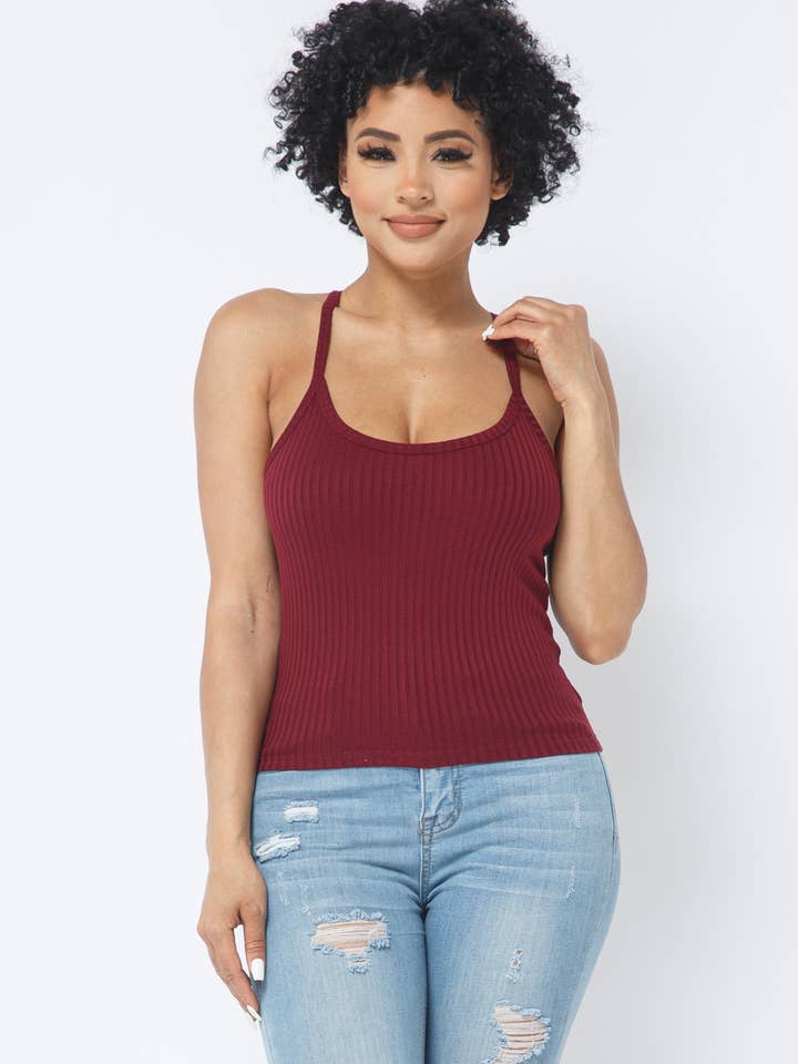 Julia by LoveJ - Wholesale Tank Top - Women's - Rib Racer Back Sleeveless Tank Top36