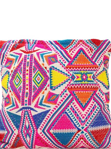Pink Geometric Pattern Pillow Cover for wholesale by Vintage Addiction