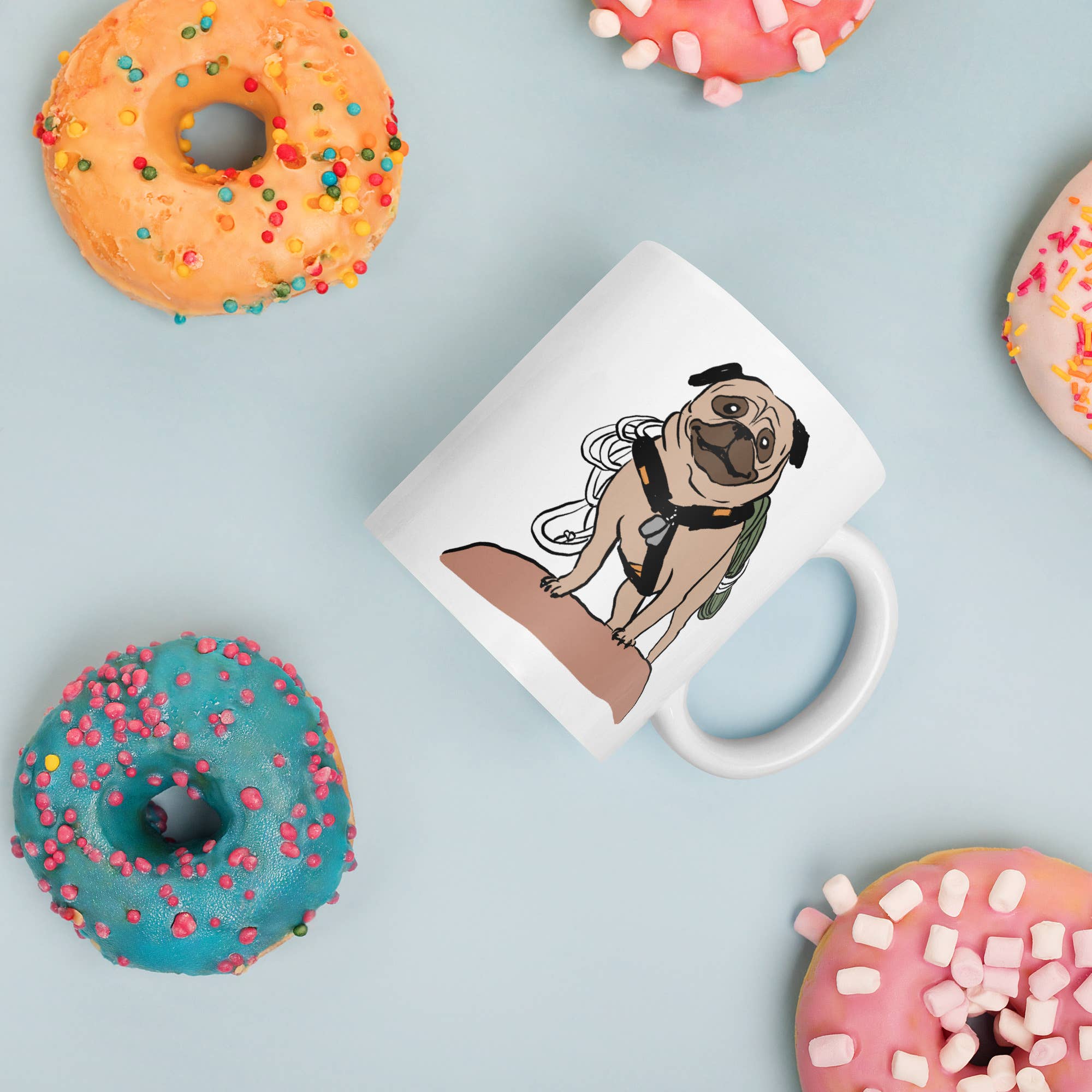 Club No-Kill 2027 Coffee Mugs - Wholesale Coffee Mug - Vinny the Pug Coffee Mugs                     2