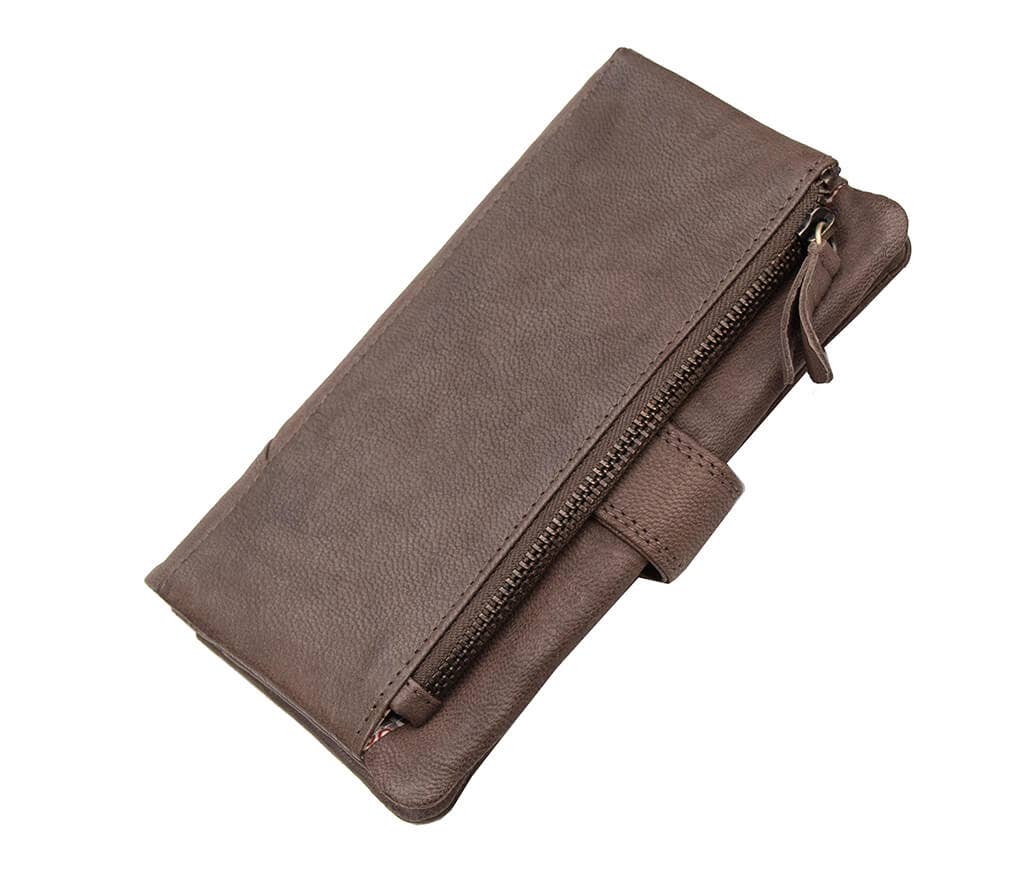 PRIMEHIDE - Venta al por mayor Cartera - Mujer - Monedero de piel grande Crumble - 65034