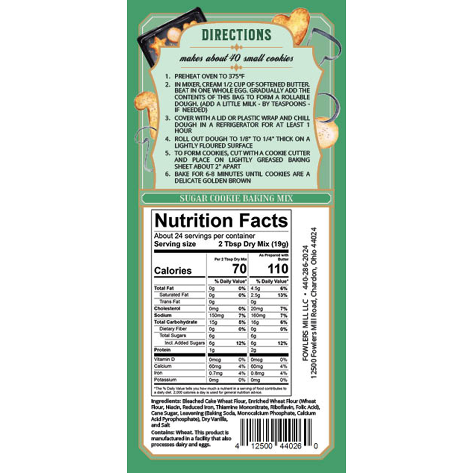 Fowler's Mill - Wholesale Cookie Mix - Sugar Cookie Baking Mix1