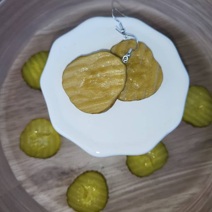 REMOVED BRAND - Wholesale Dangle Earrings - Pickle Earrings, Dill Pickle Earrings, BBQ Earrings2