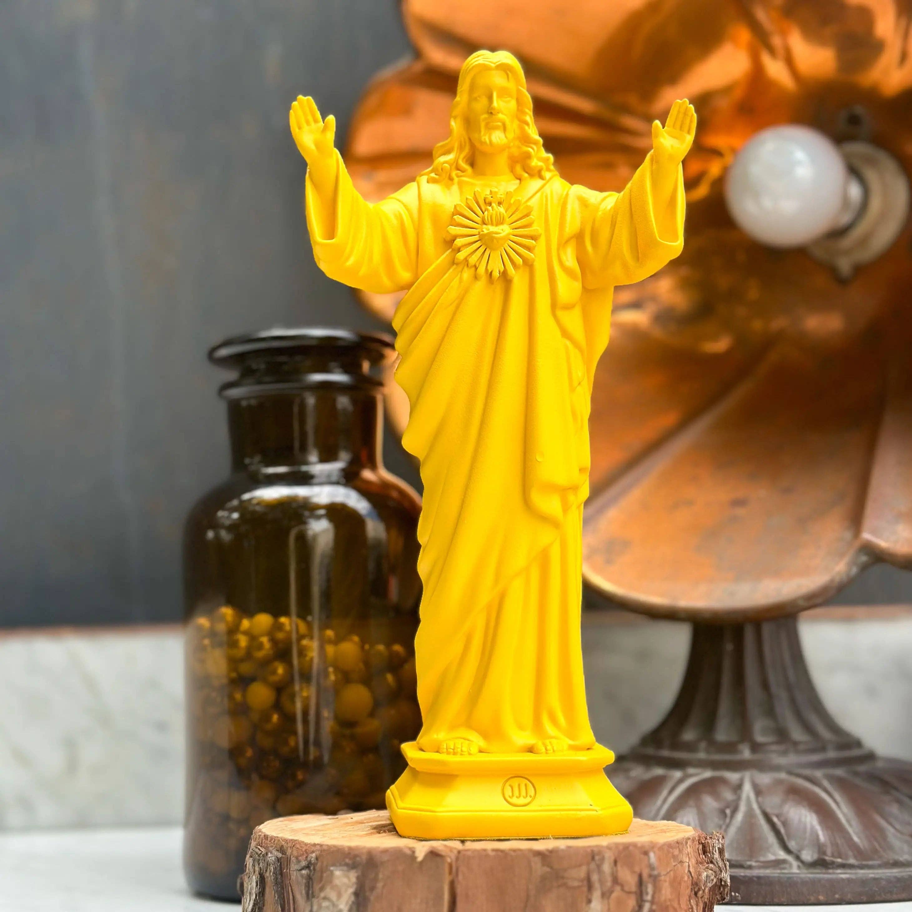 J'ai vu la Vierge – Estatueta decorativa por atacado – Estátua de Jesus Amo-Te 22cm - Cor Sazonal0