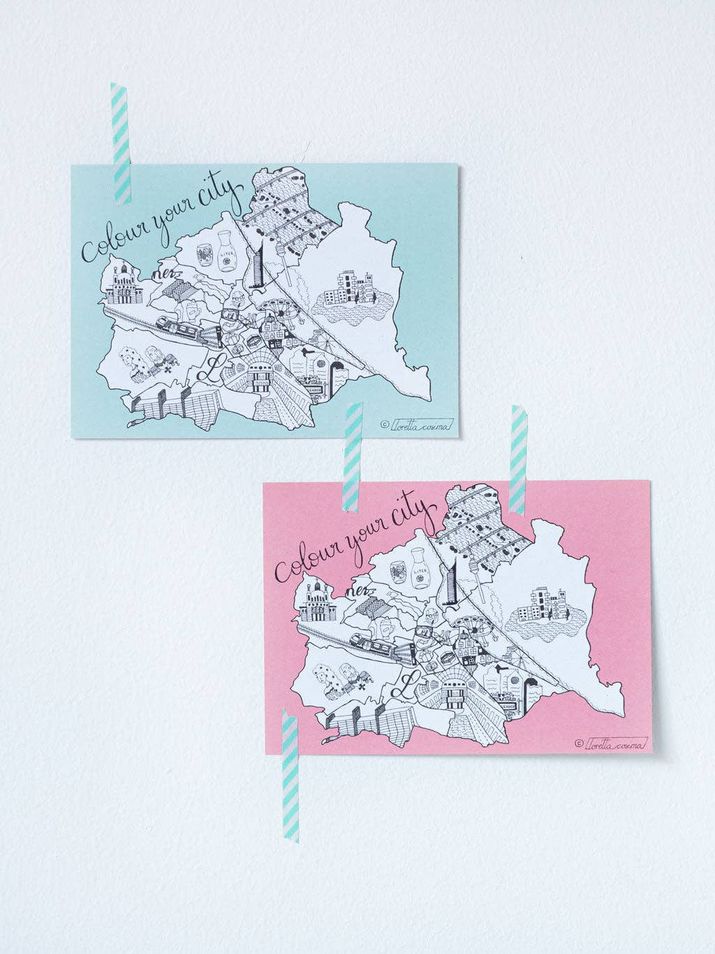 loretta cosima - Wholesale Postcard - Vienna Postcard *Colour your City*6