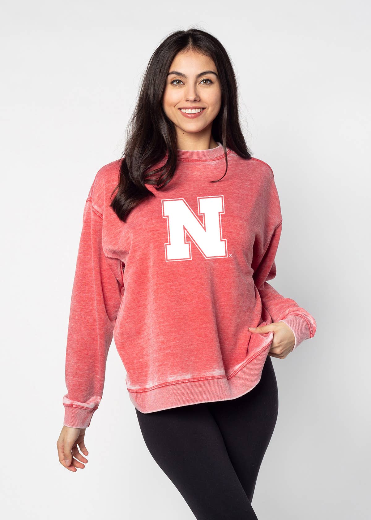 chicka-d - Venta al por mayor Sudadera estampada - Mujer - Sudadera Big Ten Campus Crew8