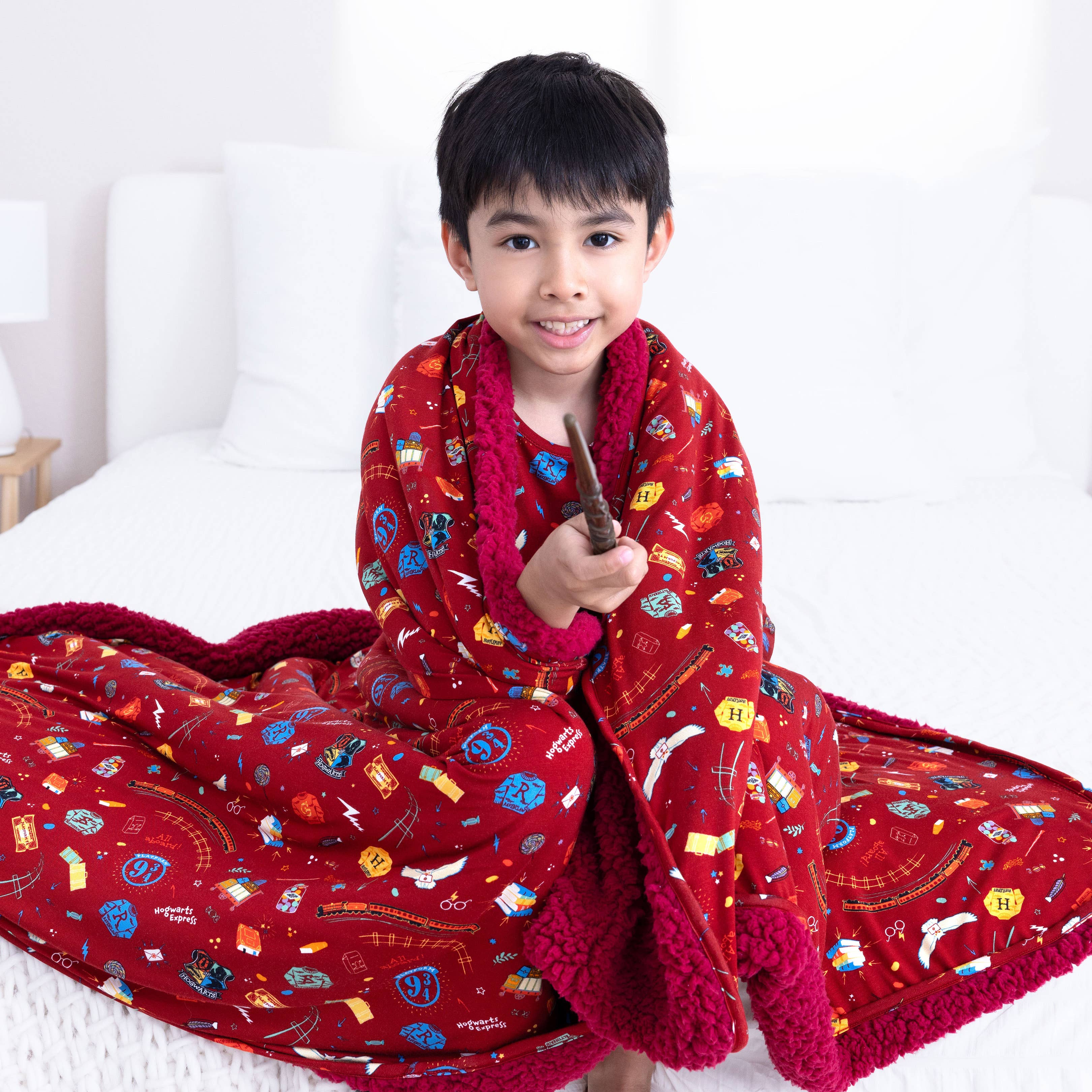 Bellabu Bear - Wholesale Bedding Blanket - Kids & Baby - Harry Potter Hogwarts Express Bamboo Blanket11