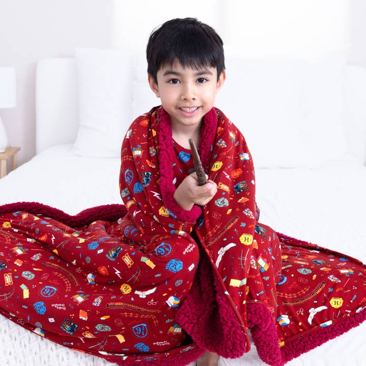 Bellabu Bear - Wholesale Bedding Blanket - Kids & Baby - Harry Potter Hogwarts Express Bamboo Blanket11