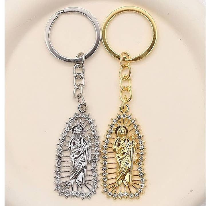 Diacly - Wholesale Keychain - Unisex - 12pk San Judas Metal Key Chain