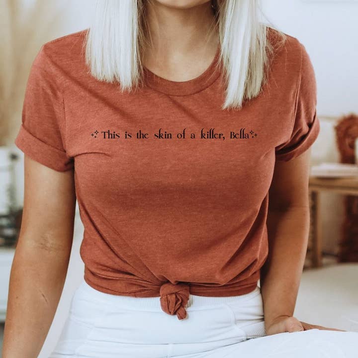 This is the Skin of a Killer Bella Shirt, TITSOAK Shirt for wholesale by Sweet Caroline Co