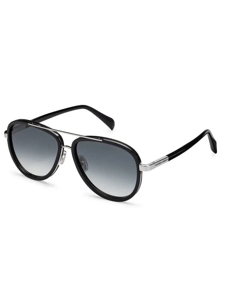 Saint Owen - Wholesale Sunglasses - Unisex - STORCH AVIATOR Black | Silver2